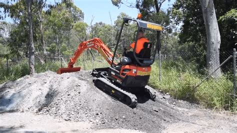 mini digger up stairs|How to Climb a Slope with Mini Excavator .